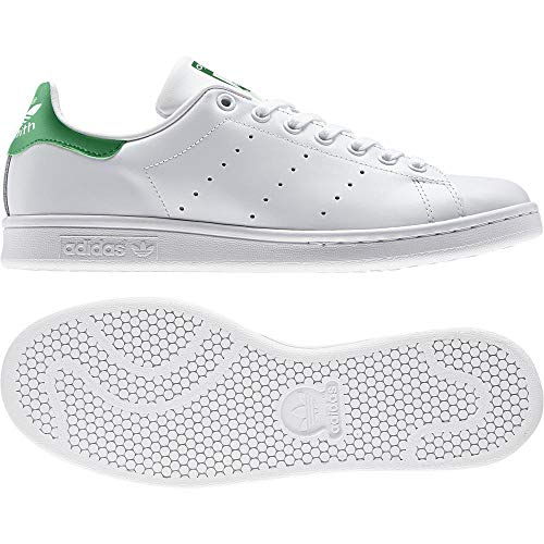 Adidas Stan Smith, Zapatillas de Deporte Unisex Adulto, Blanco (Running White FTW/Running White/Fairway), 40 2/3 EU