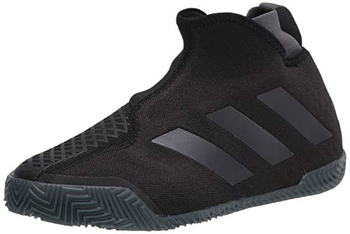 adidas Stycon Laceless Clay Court Tenis Zapato para mujer, negro (Núcleo Negro/Noche Met./Gris Seis), 38 EU