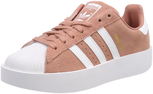 adidas Superstar Bold W, Zapatillas Mujer, Rosa (Ash Pink/Footwear White/Gold Metallic 0), 37 1/3 EU
