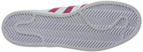 Adidas Superstar Foundation, Zapatillas Unisex Infantil, Blanco / Fucsia, 37 1/3 EU