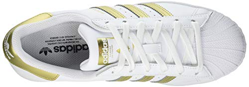adidas Superstar, Sneaker Mujer, Footwear White/Gold Metallic/Footwear White, 40 EU