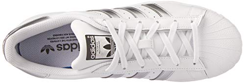 adidas Superstar, Zapatillas de deporte Unisex Adulto, Blanco (Footwear White/Silver Metallic/Core Black), 36 2/3 EU