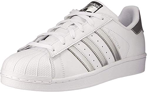 adidas Superstar, Zapatillas de deporte Unisex Adulto, Blanco (Footwear White/Silver Metallic/Core Black), 36 2/3 EU