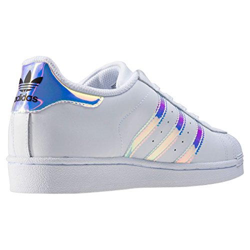 adidas Superstar, Zapatillas Unisex Adulto, Blanco Footwear White Footwear White Metallic Silver Solid 0, 38 EU