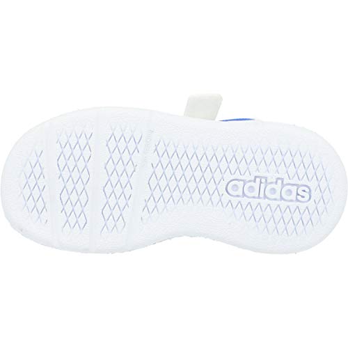 Adidas Tensaur I, Zapatillas de Estar por casa Bebé Unisex, Blanco (Ftwbla/Azul/Ftwbla 000), 25 EU