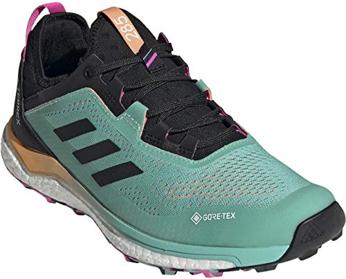 adidas Terrex Agravic Flow GTX W, Zapatillas de Trail Running Mujer, MENACI/NEGBÁS/ROSCHI, 42 EU