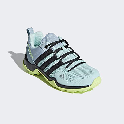 Adidas Terrex AX2R K, Zapatillas de Marcha Nórdica Unisex Niños, Verde (Clear Mint/Carbon/Hi/Res Yellow Clear Mint/Carbon/Hi/Res Yellow), 28.5 EU