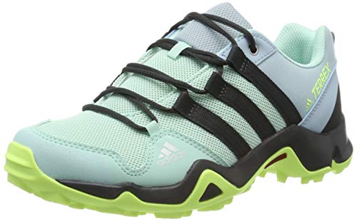 Adidas Terrex AX2R K, Zapatillas de Marcha Nórdica Unisex Niños, Verde (Clear Mint/Carbon/Hi/Res Yellow Clear Mint/Carbon/Hi/Res Yellow), 28.5 EU