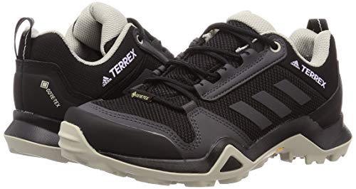 adidas Terrex Ax3 GTX W, Zapatillas para Carreras de montaña Mujer, Núcleo Negro/Gris Oscuro/Tinte Púrpura, 39 1/3 EU