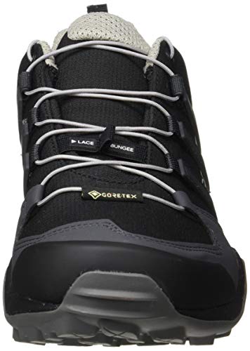 adidas Terrex Swift R2 GTX, Trail Running Shoe Mujer, Core Black/Solid Grey/Purple Tint, 36 EU