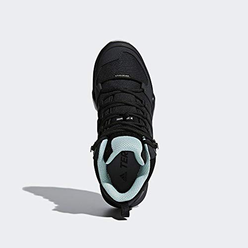 Adidas Terrex Swift R2 Mid, Zapatillas de Marcha Nórdica Mujer, Negro (Core Black/Core Black/Ash Green 0), 38 EU