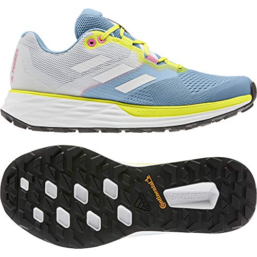 adidas Terrex Two Flow W, Zapatillas de Trail Running Mujer, AZUBRU/Balcri/AMAACI, 38 EU