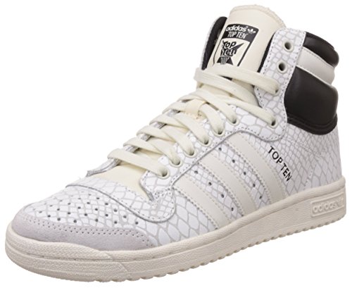 adidas Top Ten Hi, Zapatillas Altas Mujer, Blanco (Off White/Off White/Core Black), 39 1/3 EU