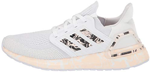 Adidas - Ultraboost 20 - Zapatillas deportivas para mujer, Blanco (Blanco/Rosa/Negro), 35.5 EU