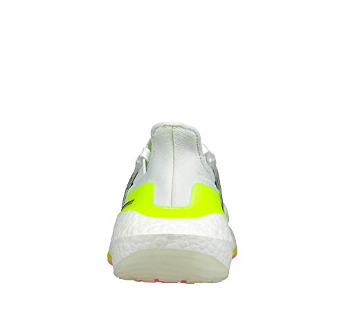 adidas Ultraboost 21 W, Zapatillas para Correr Mujer, FTWR White/Core Black/Solar Yellow, 36 EU