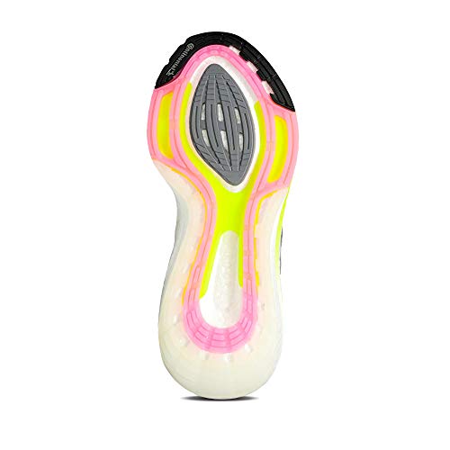 adidas Ultraboost 21 W, Zapatillas para Correr Mujer, FTWR White/Core Black/Solar Yellow, 39 1/3 EU