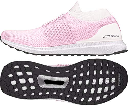 Adidas Ultraboost Laceless W, Zapatillas de Running Mujer, Gris (Orchid Tint S18/True Pink/Carbon Orchid Tint S18/True Pink/Carbon), 39 EU