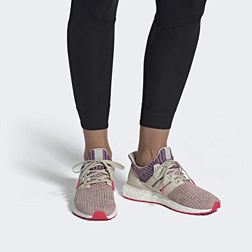 adidas Ultraboost W, Zapatillas Mujer, Clear Brown/Shock Red/Active Blue, 42 2/3 EU