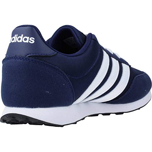 adidas V Racer 2.0, Zapatillas de Running para Hombre, Azul (Dark Blue/FTWR White/FTWR White Dark Blue/FTWR White/FTWR White), 41 1/3 EU