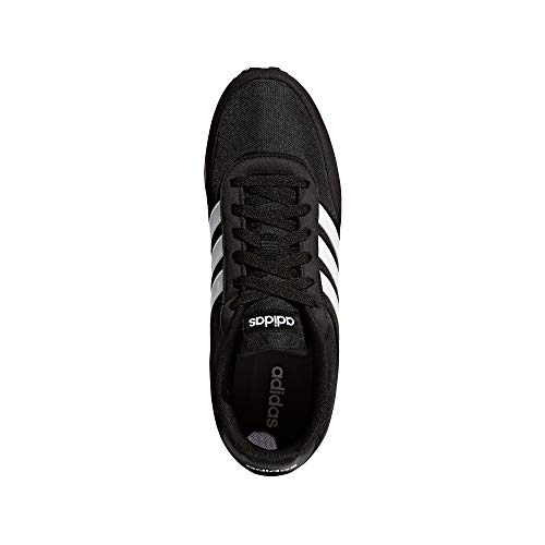 ADIDAS V Racer 2.0, Zapatillas Hombre, Negro (Core Black/Solar Red/Footwear White), 43 1/3 EU