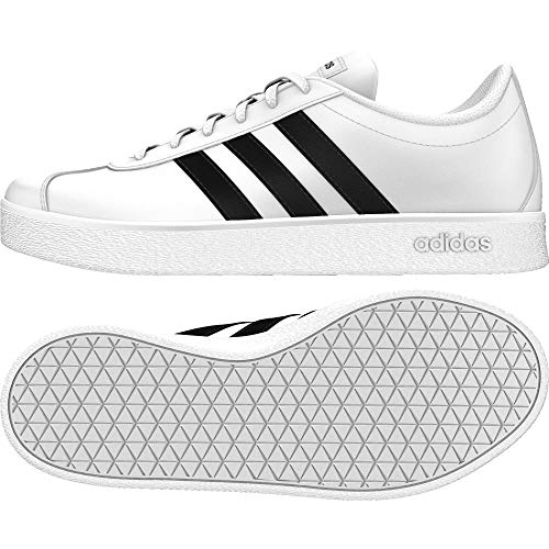 Adidas Vl Court 2.0 K, Zapatillas de deporte Unisex niños, Blanco (Ftwbla/Negbas 000), 36 EU