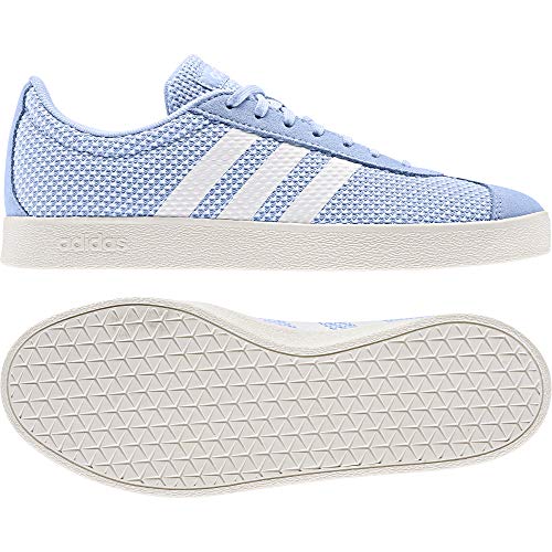 Adidas VL Court 2.0, Zapatillas de Skateboarding Mujer, Multicolor (Azubri/Ftwbla/Blanub 000), 36 2/3 EU