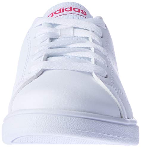 adidas Vs Advantage Cl K, Zapatillas de Deporte Unisex Niños, Blanco (Ftwbla/Ftwbla/Supros), 36 EU