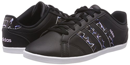 adidas Vs Coneo Qt, Zapatillas de Tenis Mujer, Negro (Cblack/Cblack/Aerpnk 000), 38 2/3 EU