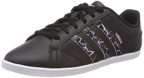 adidas Vs Coneo Qt, Zapatillas de Tenis Mujer, Negro (Cblack/Cblack/Aerpnk 000), 38 2/3 EU