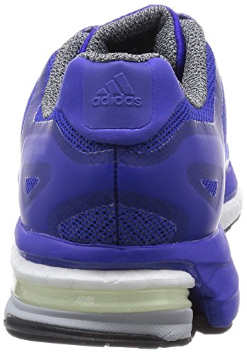 Adidas Zapatilla Adistar Boost Glow, Blanco-Negro-Violeta, 37.3