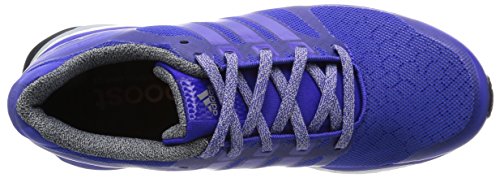 Adidas Zapatilla Adistar Boost Glow, Blanco-Negro-Violeta, 37.3