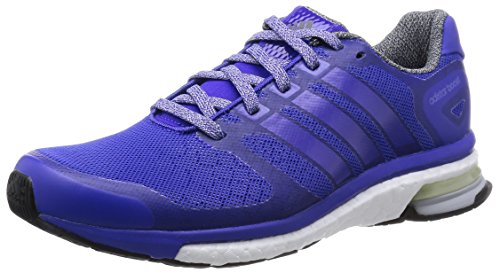 Adidas Zapatilla Adistar Boost Glow, Blanco-Negro-Violeta, 37.3