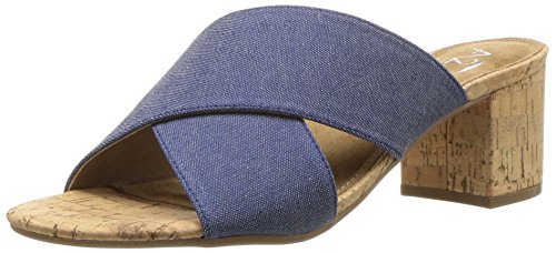 Aerosoles A2 Midday Slide Sandalias para mujer, Azul (Denim Fabric), 35.5 EU