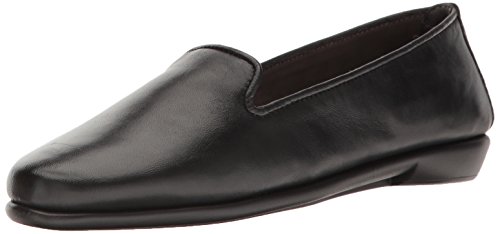 Aerosoles Betunia - Bailarinas para Mujer Schwarzes Leder 35 EU, Color Negro, Talla 42 EU