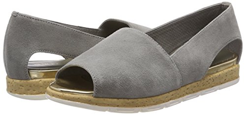 Aerosoles DANCE FLOOR SUEDE Sandalias con punta abierta Mujer, Gris (Saje), 40 EU (6.5 UK)