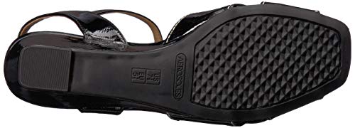 Aerosoles Hornet Sandalia de cuña para mujer, Negro (CHAROL NEGRO), 37 EU