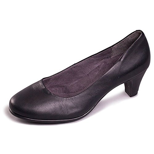 AEROSOLES Redhot Zapatos de Mujer Negro talón decollet Comodidad de la Piel 36