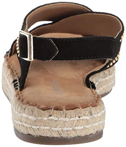 Aerosoles - Sandalia Espresso para mujer - Zapato Boho con puntera abierta con plantilla de espuma viscoelástica, Negro (Negro GamuzaBlack Suede)), 39 EU