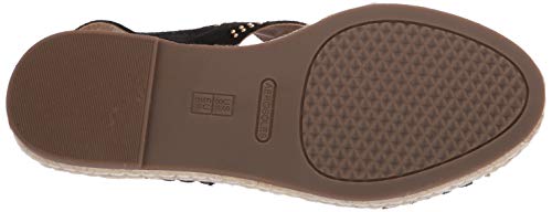 Aerosoles - Sandalia Espresso para mujer - Zapato Boho con puntera abierta con plantilla de espuma viscoelástica, Negro (Negro GamuzaBlack Suede)), 39 EU