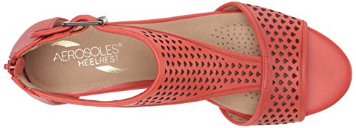 Aerosoles Sandalias de cuña de zafiro para mujer, naranja (Cuero anaranjado ), 36 EU