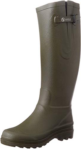 Aigle Aiglentine, Botas de Lluvia Mujer, Verde (Kaki), 37 EU