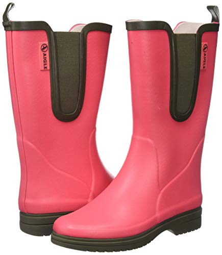 Aigle Egoa, Botas de Agua Mujer, Rosa (Pink Rasberry/Kaki 001), 41 EU