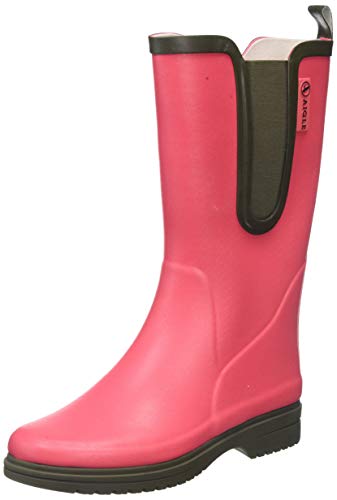 Aigle Egoa, Botas de Agua Mujer, Rosa (Pink Rasberry/Kaki 001), 41 EU