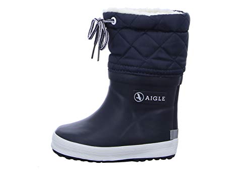 Aigle Giboulee, Botas de Caucho Unisex Niños, Azul (Marine/Blanc), 30 EU