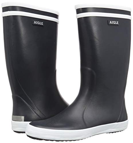 Aigle Lolly Pop, Botas de Agua Unisex niños, Azul (Marine/Blanc), 34 EU