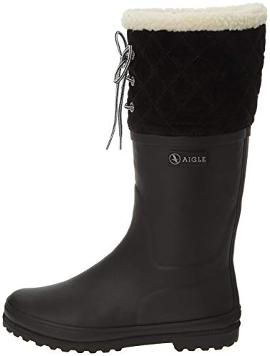 Aigle Polka Giboulee, Botas de Agua Mujer, Negro (New Black), 39 EU