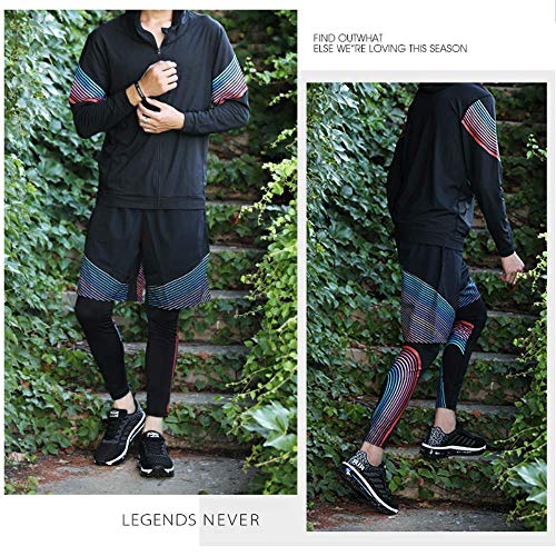 Air Zapatillas de Running para Hombre Mujer Zapatos para Correr y Asfalto Aire Libre y Deportes Calzado Unisexo Black White 38