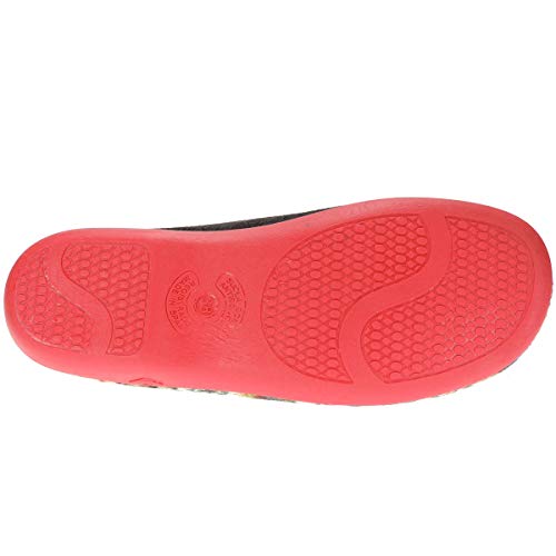 ALBEROLA Z215 Zapatilla Casa Cerrada Mujer Llana Aterciopelada Terpel Invierno Negro Talla 36