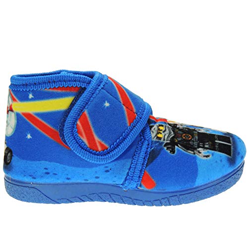 Alcalde 15005 Zapatilla Abotinada de Casa Invierno Velcro de Playmobil Star Wars Gerra Galáxias para Niños Azul Talla 21