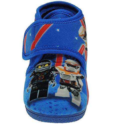 Alcalde 15005 Zapatilla Abotinada de Casa Invierno Velcro de Playmobil Star Wars Gerra Galáxias para Niños Azul Talla 21